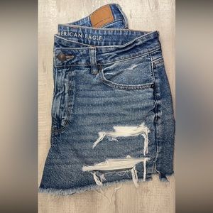 American Eagle mom jean shorts